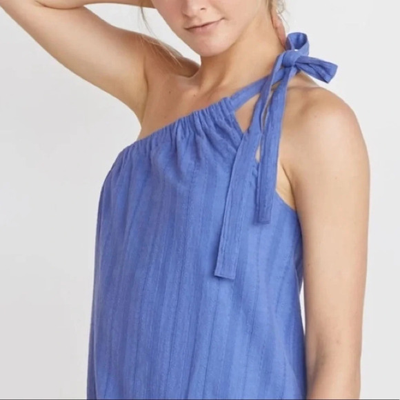 NWOT Marine Layer one shoulder purple Cassia dress XL - Picture 1 of 5